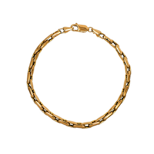 Pre-Owned 18ct Gold Paper Chain Link Bracelet