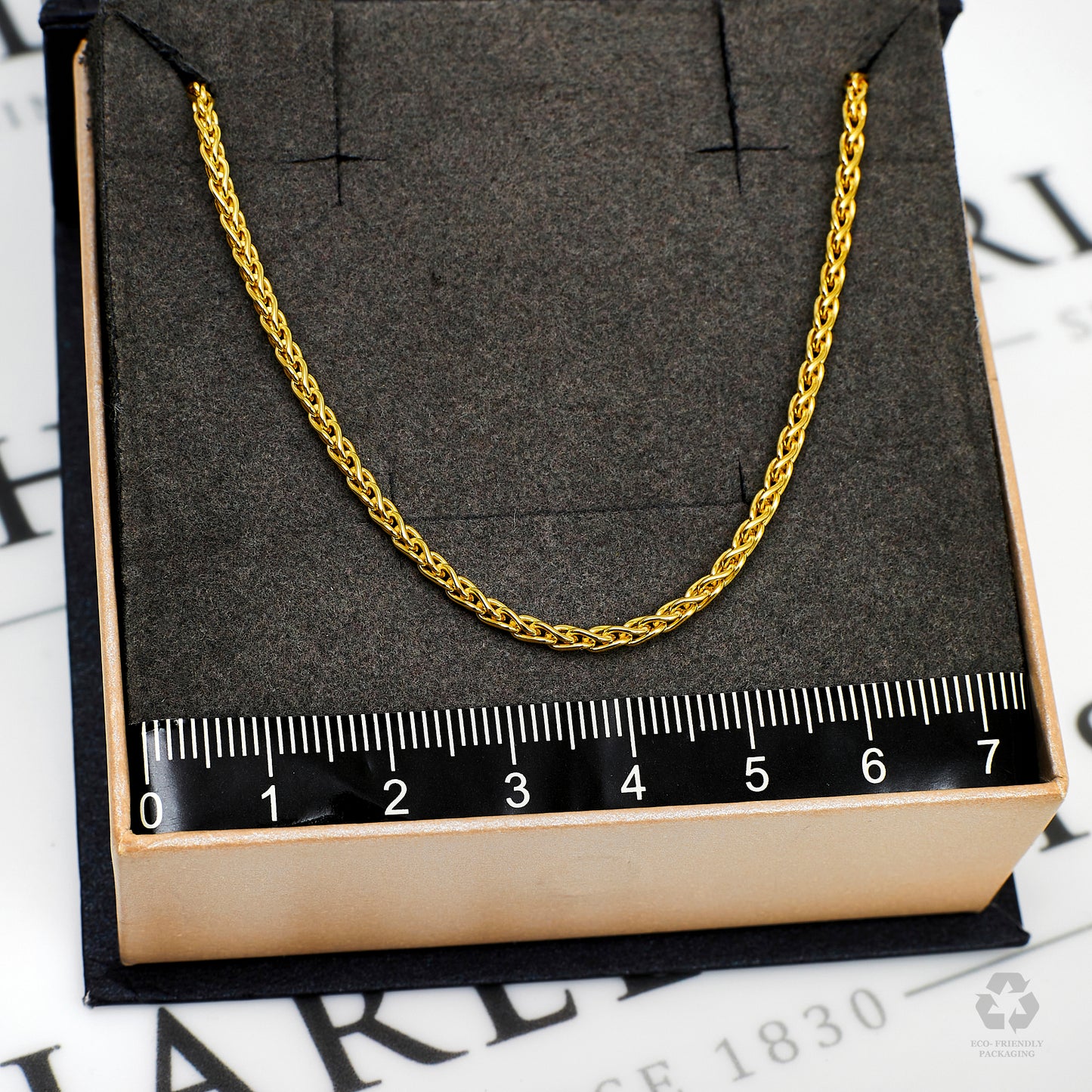 Pre-Owned 18ct Gold Round Foxtail Chain Necklace 16 inch