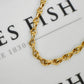 Pre-Owned 9ct Gold Drop Link Necklace