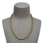 Pre-Owned 9ct Gold Drop Link Necklace