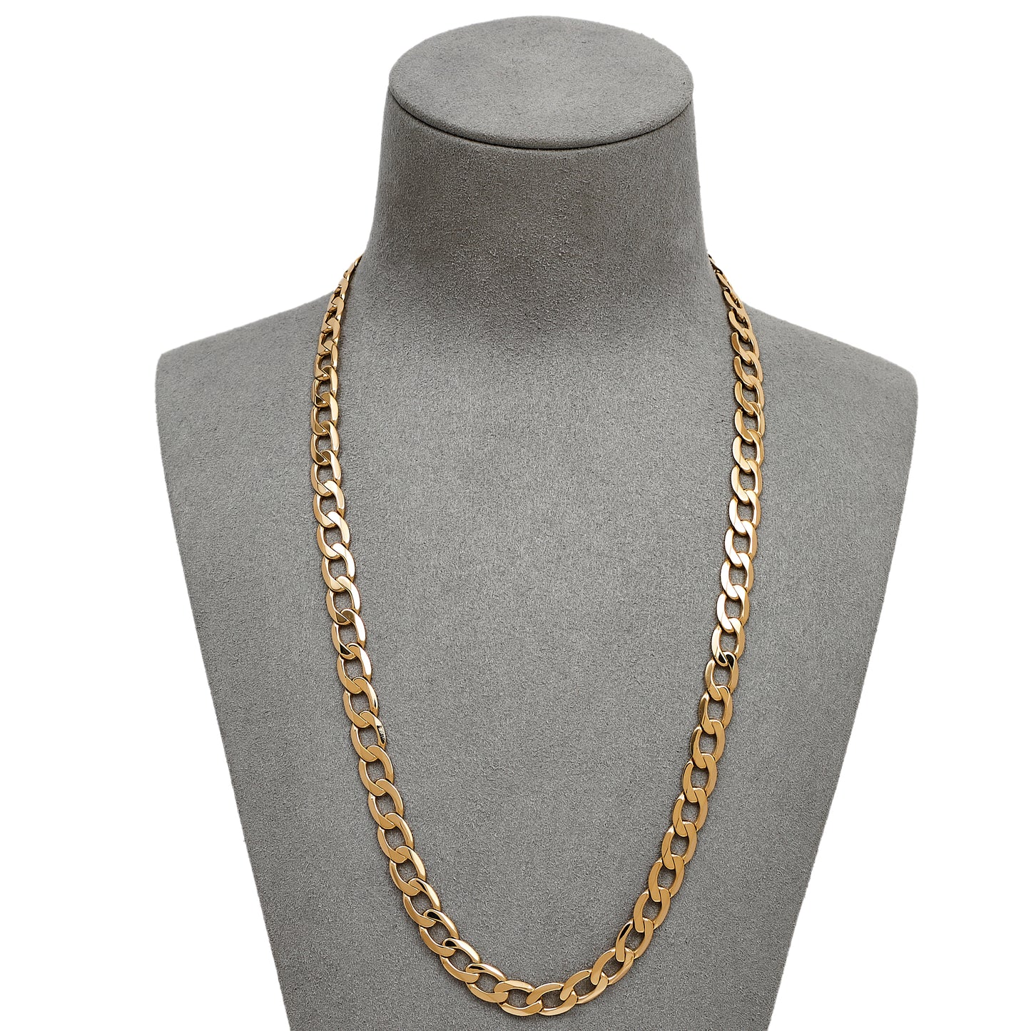 Pre-Owned 9ct Gold Curb Chain Necklace 20 Inch