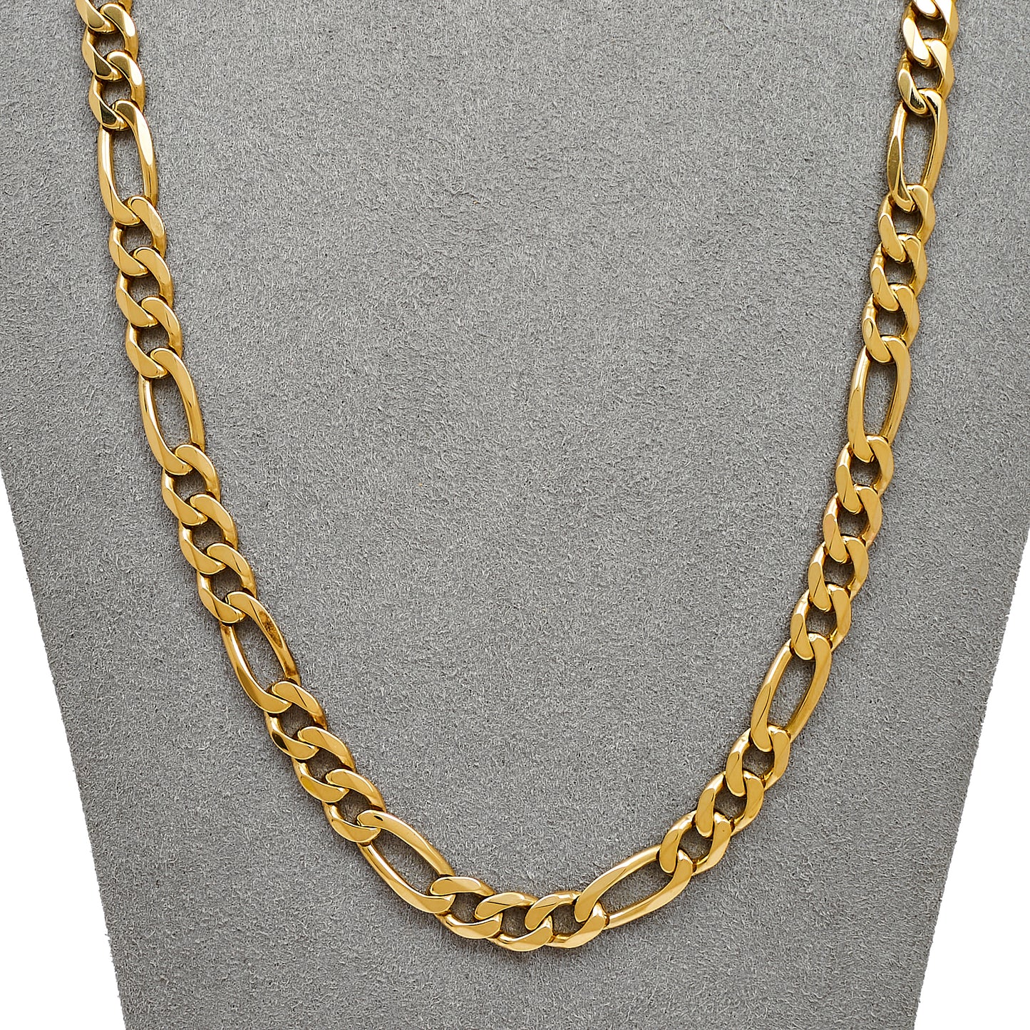 Pre-Owned 9ct Gold Figaro Necklace Claspless