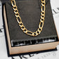 Pre-Owned 9ct Gold Figaro Necklace Claspless