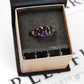 Pre-Owned 9ct Gold Trio Iolite & Diamond Ring