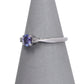 Pre-Owned 9ct White Gold Tanzanite & Diamond Ring