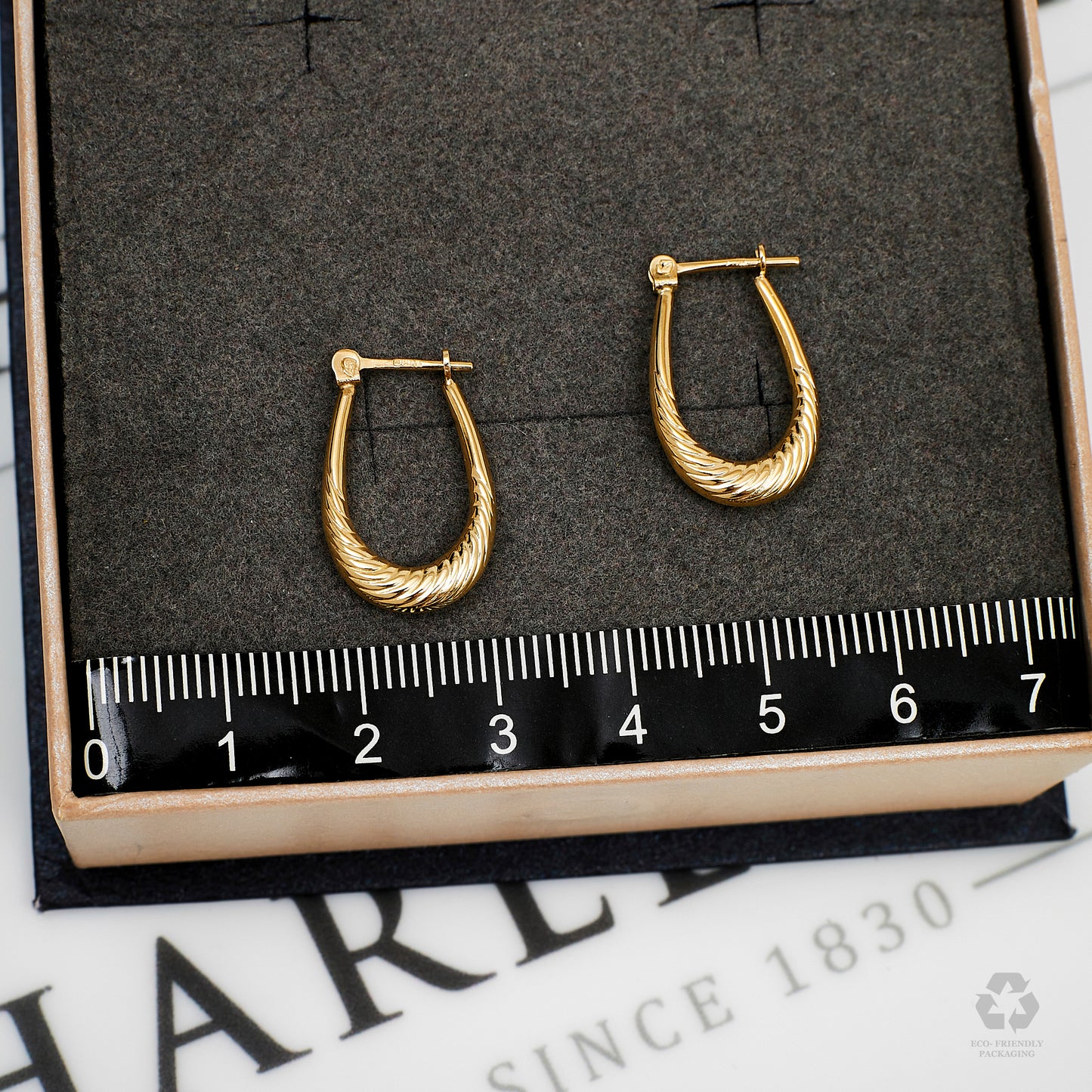 Pre-Owned 9ct Gold Small Horseshoe Creole Earrings