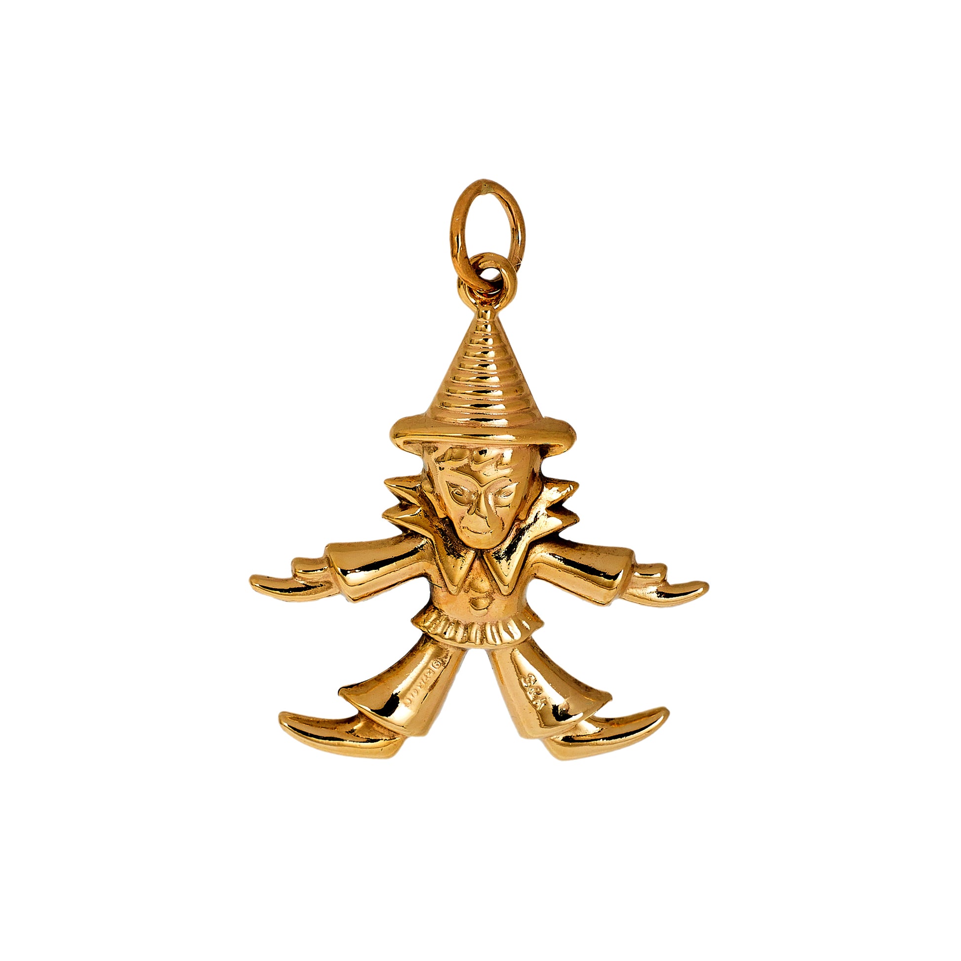 Pre-Owned 9ct Gold Little Clown Pendant