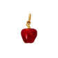 Pre-Owned 9ct Gold Red Enamel Apple Charm