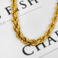 Pre-Owned 18ct Gold Graduated Rope Chain Necklace