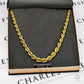 Pre-Owned 18ct Gold Graduated Rope Chain Necklace