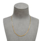 Pre-Owned 18ct Two Tone Gold Plait Front Necklace