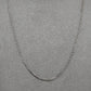 Pre-Owned 18ct White Gold 2 Row Trace Chain Necklace