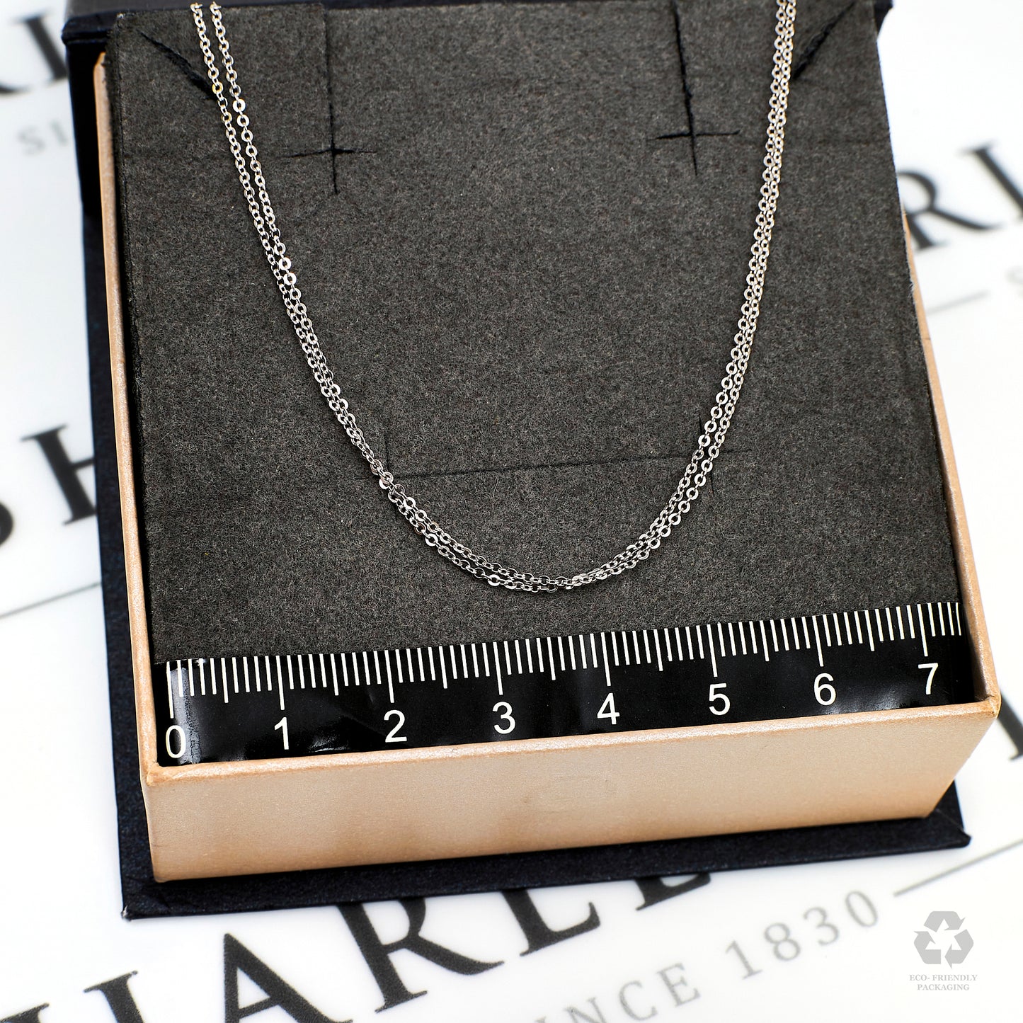 Pre-Owned 18ct White Gold 2 Row Trace Chain Necklace