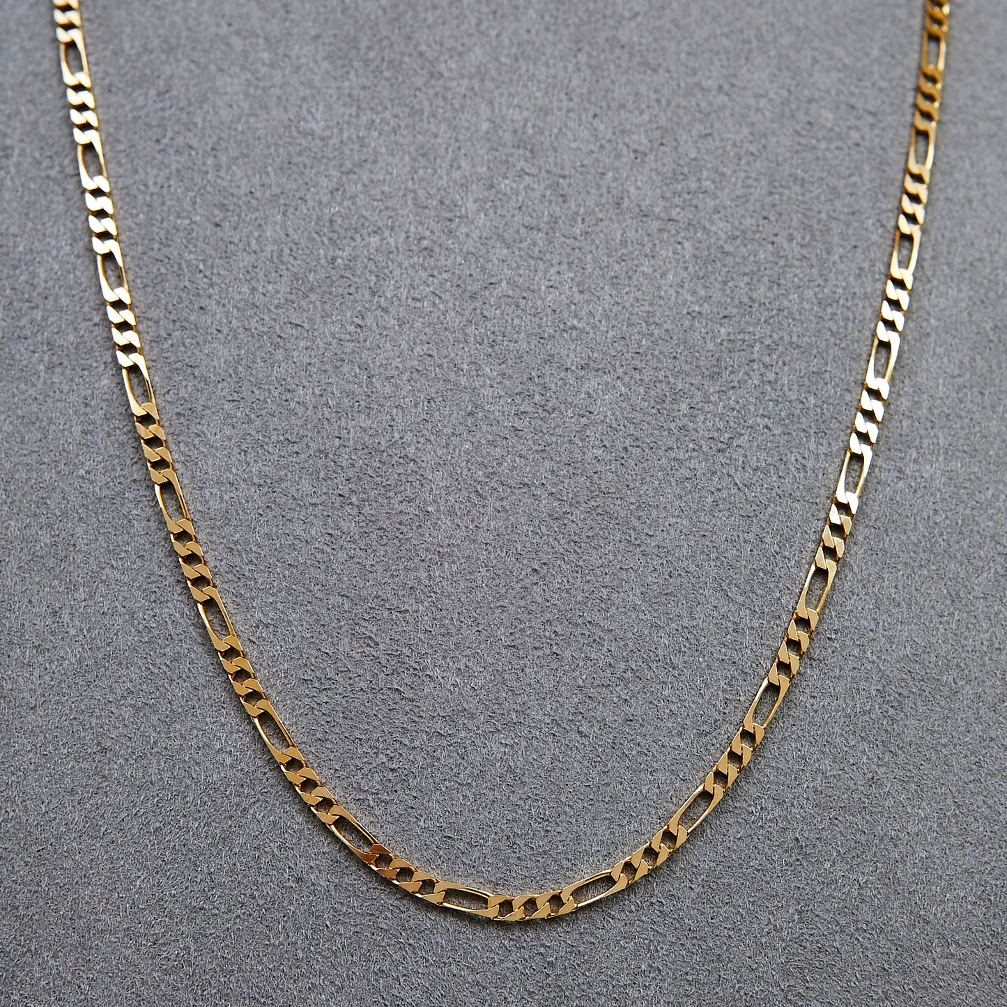 Pre-Owned 9ct Gold Figaro Necklace 18 inch