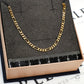 Pre-Owned 9ct Gold Figaro Necklace 18 inch