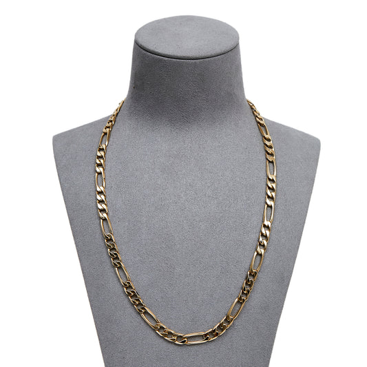 Pre-Owned 9ct Gold Figaro Chain Necklace 20inch