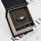 Pre-Owned 9ct White Gold Pink Sapphire & Diamond Heart Ring