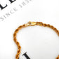 Pre-Owned 9ct Gold Rope Bracelet 7.5 inches