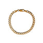 Pre-Owned 9ct Gold 5mm Curb Bracelet 7 Inch