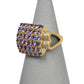 Pre-Owned 9ct Gold Statement Tanzanite & Diamond Ring