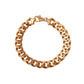 Pre-Owned 9ct Rose Gold 11mm Curb Bracelet 8.5 inches