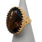 Pre-Owned 9ct Gold Smokey Quartz Cocktail Ring
