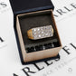 Pre-Owned Gold & CZ Watch Link Rectangle Signet Ring