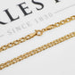 Pre-Owned 9ct Gold Double Curb Chain Necklace 24inch