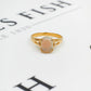 Pre-Owned 9ct Gold Opal & White Topaz Ring