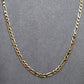 Pre-Owned 9ct Gold Figaro Necklace 20 Inch