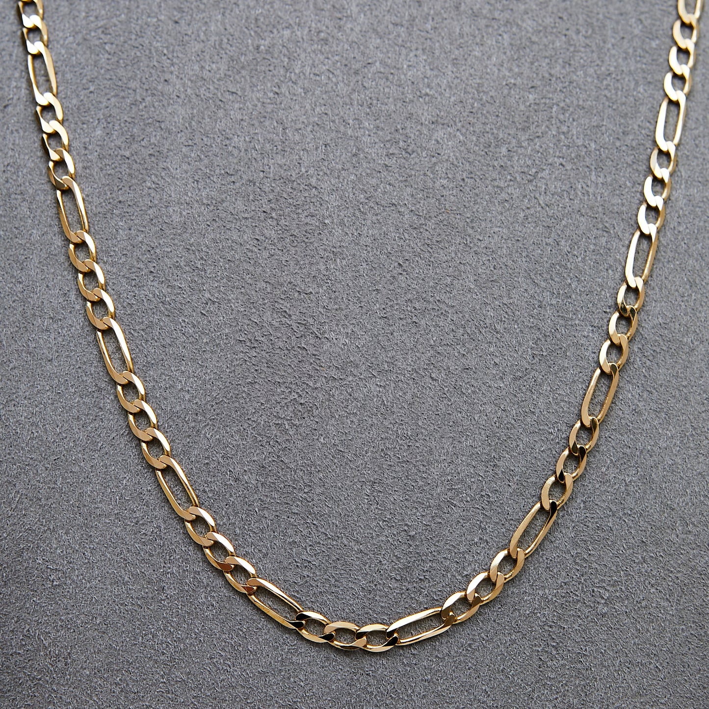 Pre-Owned 9ct Gold Figaro Necklace 20 Inch