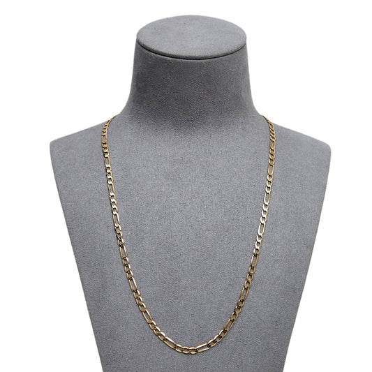 Pre-Owned 9ct Gold Figaro Necklace 20 Inch