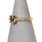 Pre-Owned 9ct Gold Oval Quartz & Diamond Ring