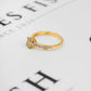 Pre-Owned 9ct Gold Oval Quartz & Diamond Ring