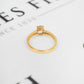 Pre-Owned 9ct Gold Oval Quartz & Diamond Ring