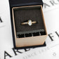 Pre-Owned 9ct Gold Oval Quartz & Diamond Ring