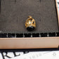 Pre-Owned 9ct Gold Claddagh Garnet Cabochon Fob