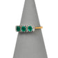 Pre-Owned 18ct Gold Emerald & Diamond Ring