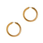 Pre-Owned 9ct Gold Twist Hoop Earrings 50mm