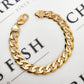 Pre-Owned 9ct Gold 10mm Curb Bracelet 8.5 inch