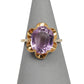 Pre-Owned 9ct Gold Large Amethyst Dress Ring