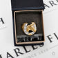 Pre-Owned 9ct Gold CZ Horse Head & Horseshoe Ring