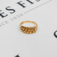 Pre-Owned 9ct Gold 2 Row Shot Ring Size M