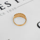 Pre-Owned 9ct Gold 2 Row Shot Ring Size M