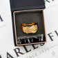 Pre-Owned 9ct Gold Star Pattered Buckle Ring