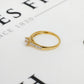 Pre-Owned 9ct Gold CZ Ring Shoulders Set