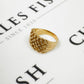 Pre-Owned 9ct Gold 6 Row Shot Ring