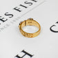 Pre-Owned 9ct CZ Gold Double Buckle Ring