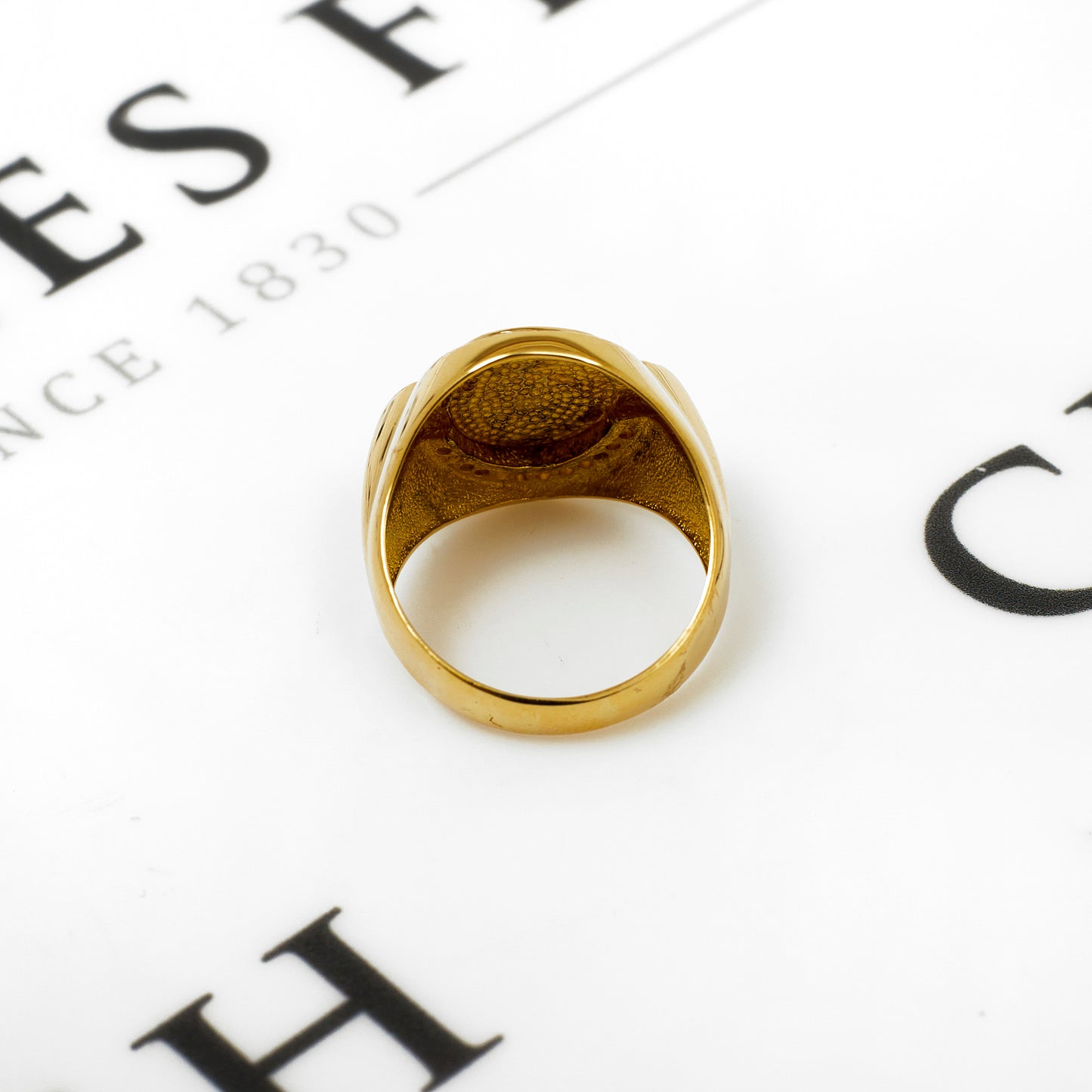 Pre-Owned 18ct Gold CZ Centurion Signet Ring