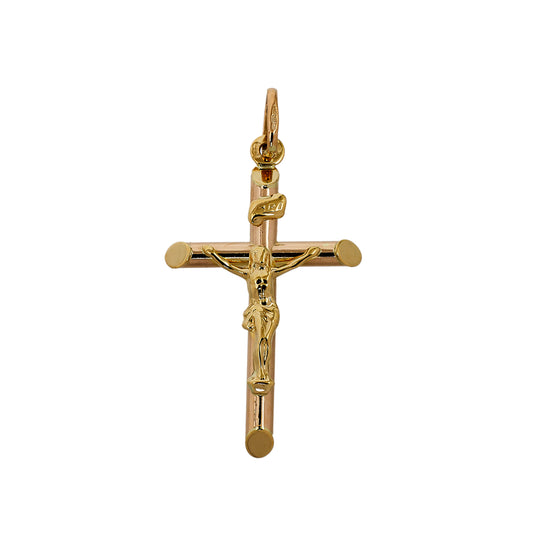 Pre-Owned 9ct Gold Crucifix Pendant 